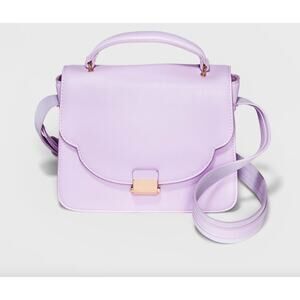 Top Handle With Lock Satchel - A New Day Lilac Pastel NWT Crossbody Purse Purple